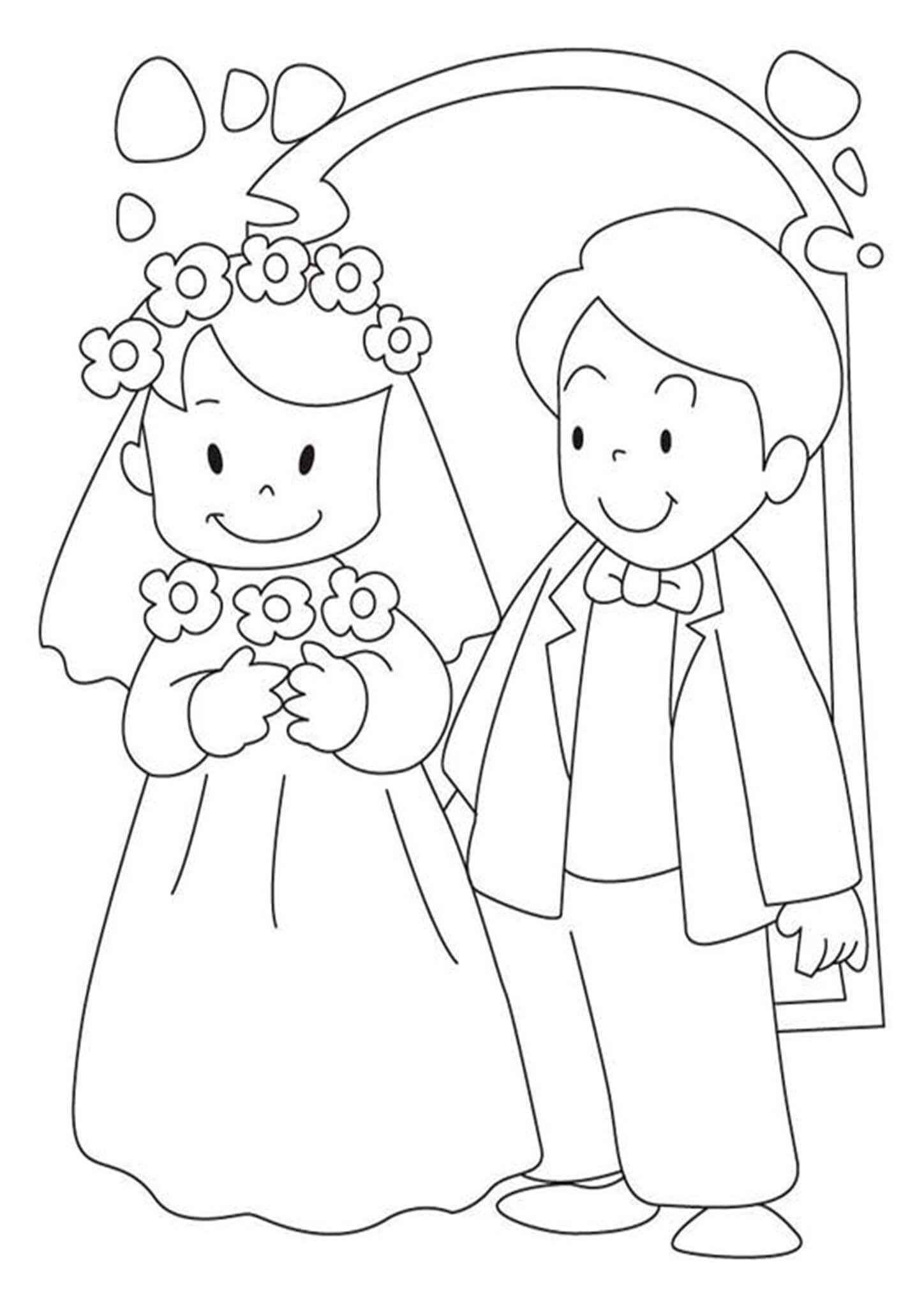 Wedding Coloring Pages For Kids