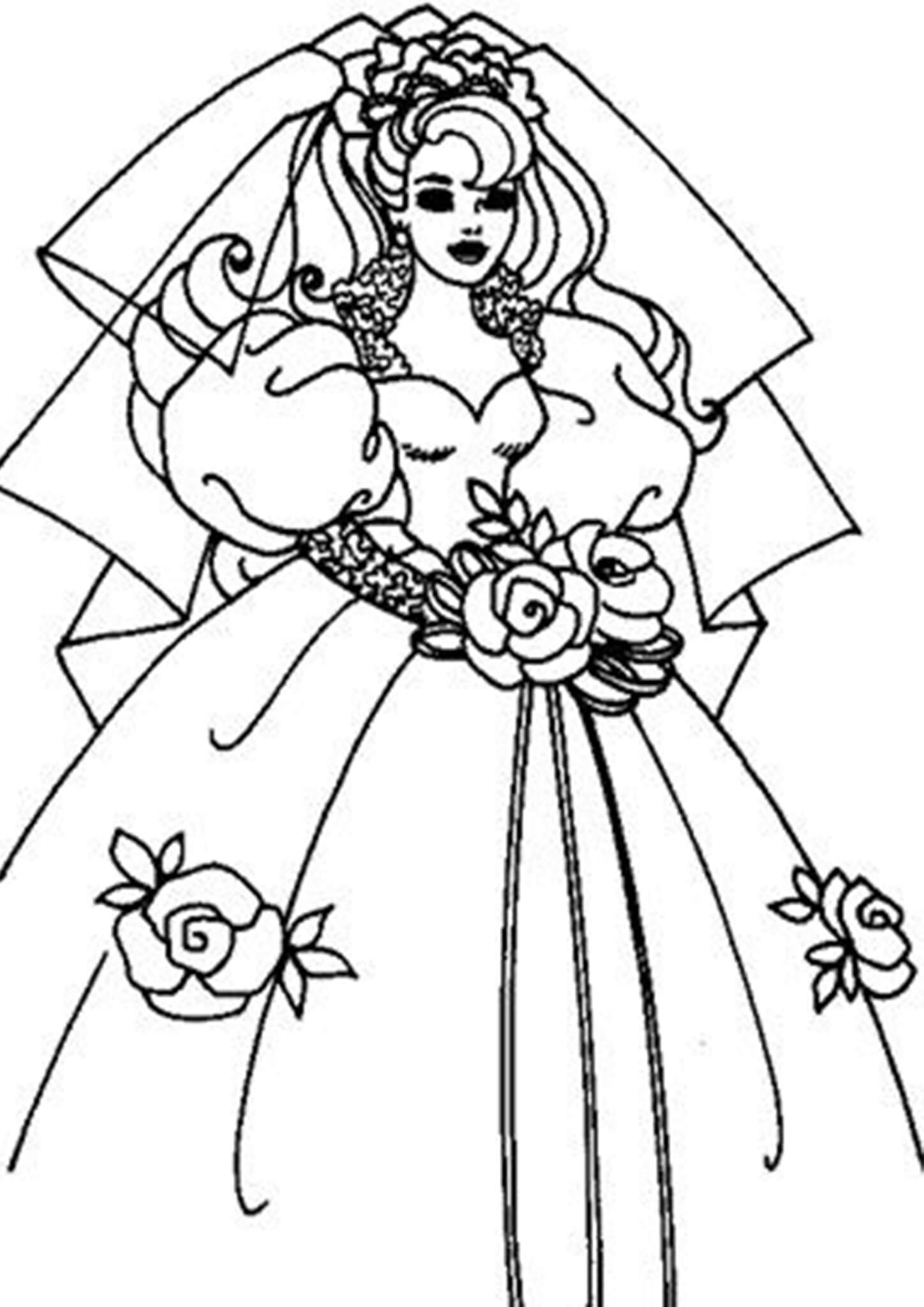 Free & Easy To Print Wedding Coloring Pages Tulamama