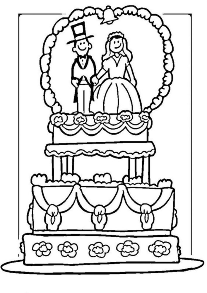 Free & Easy To Print Wedding Coloring Pages - Tulamama