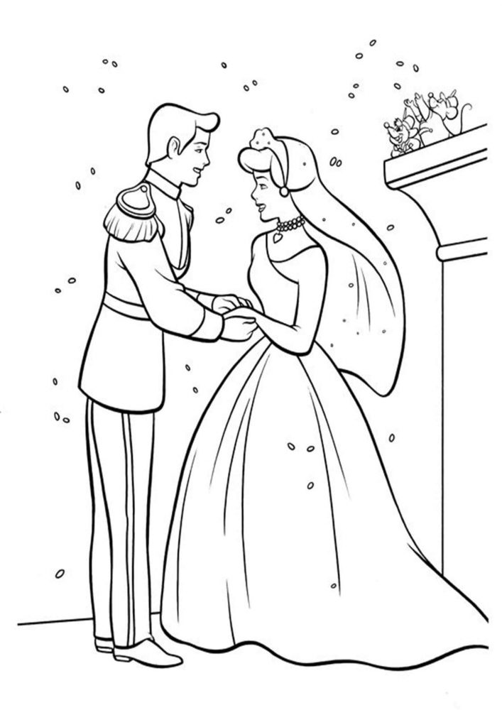 8800 Collections Princess Wedding Coloring Pages  Latest