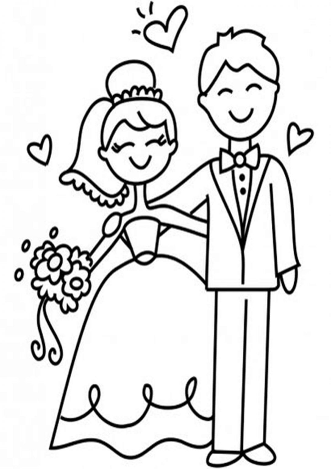 Free Easy To Print Wedding Coloring Pages Tulamama
