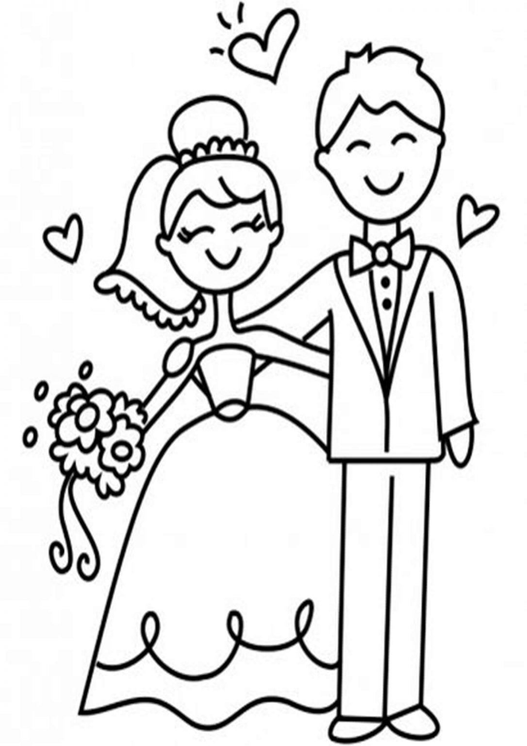Free Printable Wedding Coloring Pages Printable World Holiday