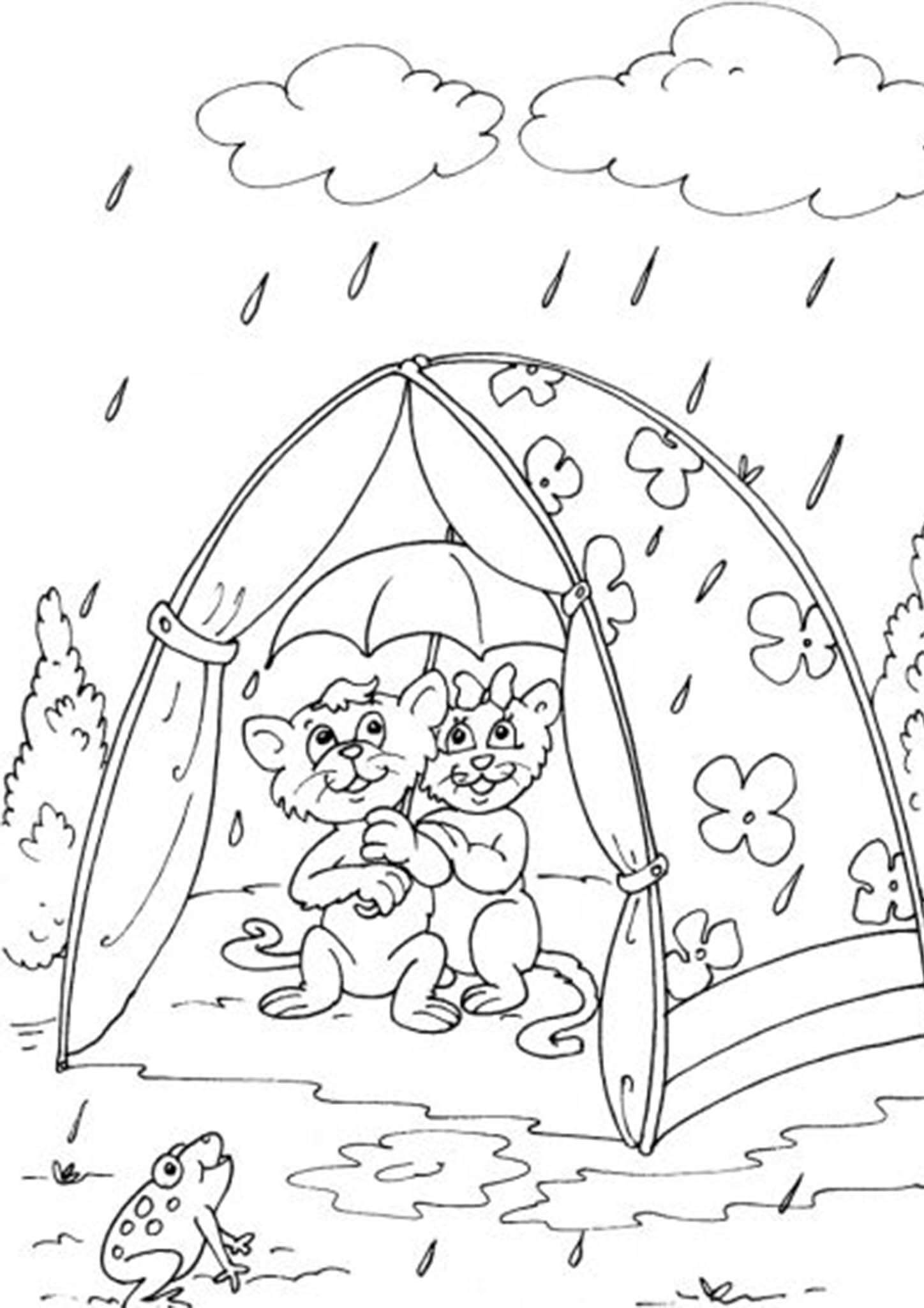 Free & Easy To Print Camping Coloring Pages - Tulamama