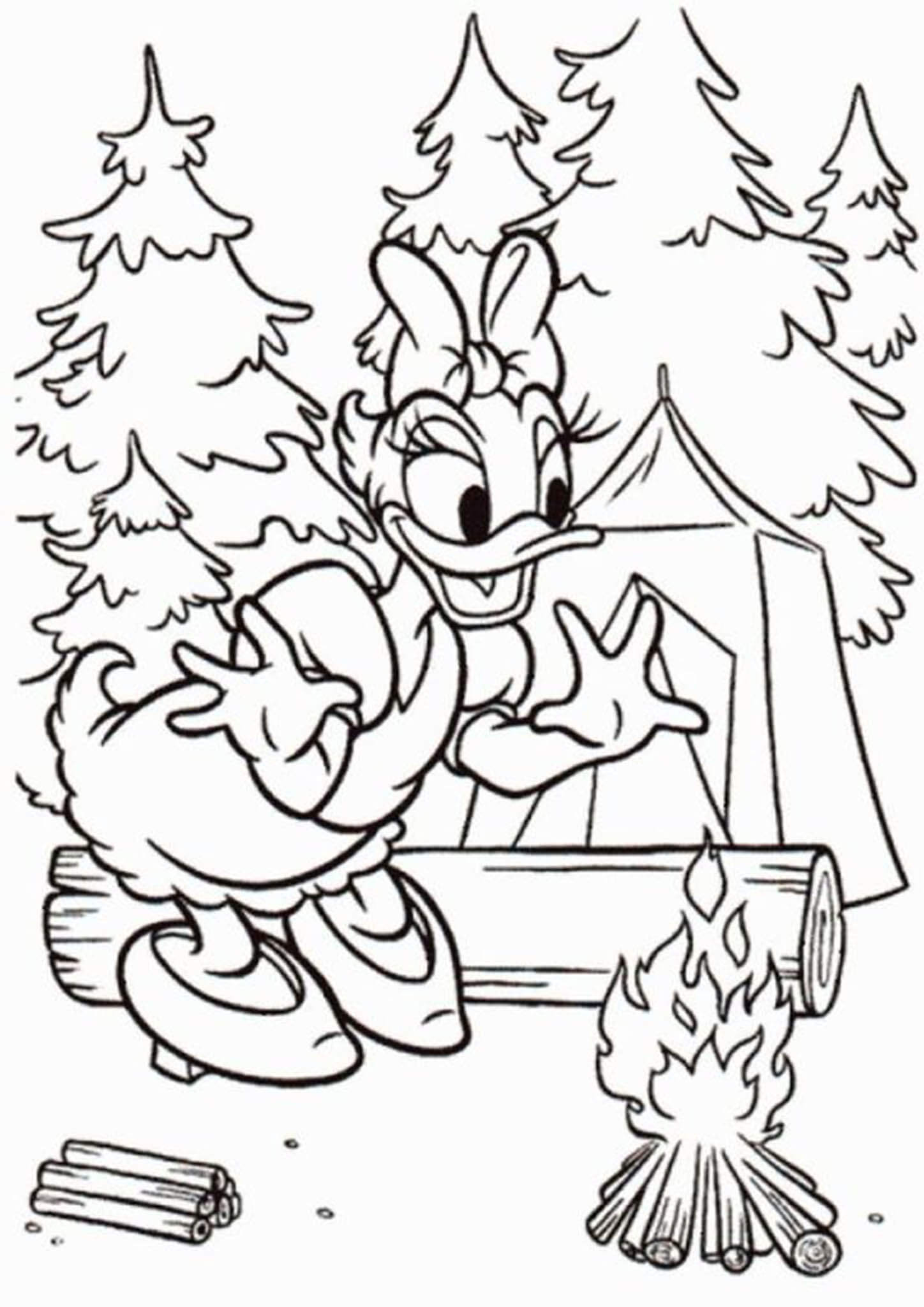 Free & Easy To Print Camping Coloring Pages - Tulamama