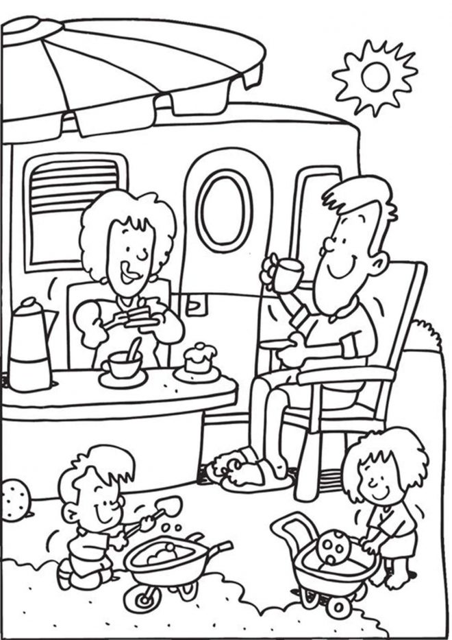 Free & Easy To Print Camping Coloring Pages - Tulamama