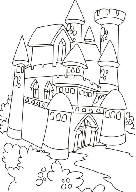 Free & Easy To Print Castle Coloring Pages - Tulamama