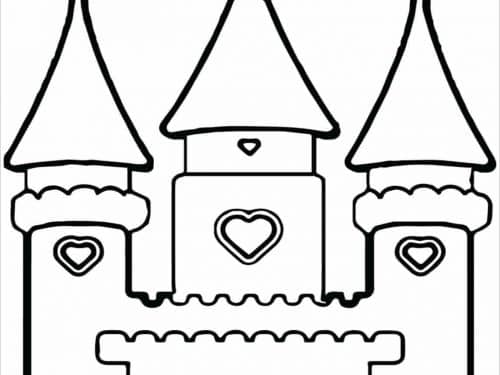 Free & Easy To Print Castle Coloring Pages - Tulamama