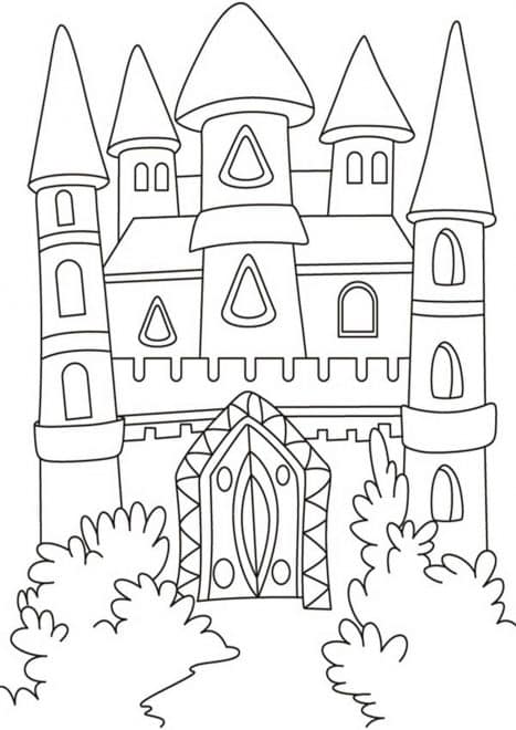 Free & Easy To Print Castle Coloring Pages - Tulamama