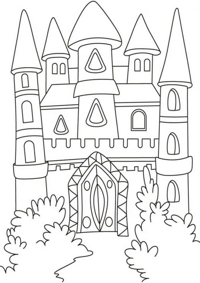 Free Easy To Print Castle Coloring Pages Tulamama