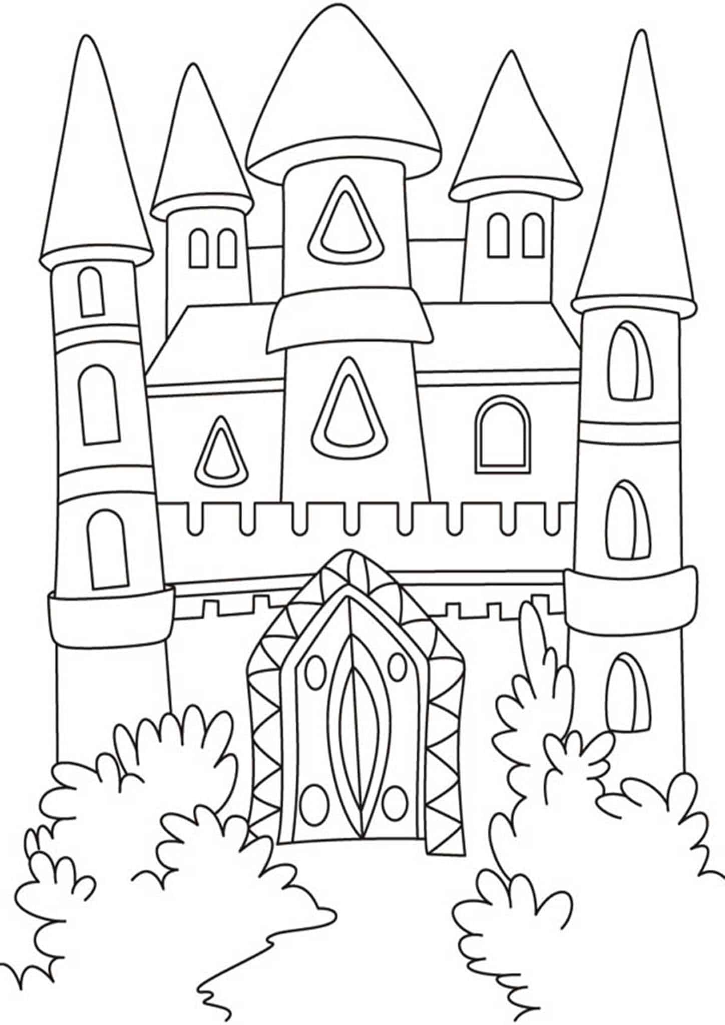 20 best ideas for coloring   Free Castle Coloring Pages