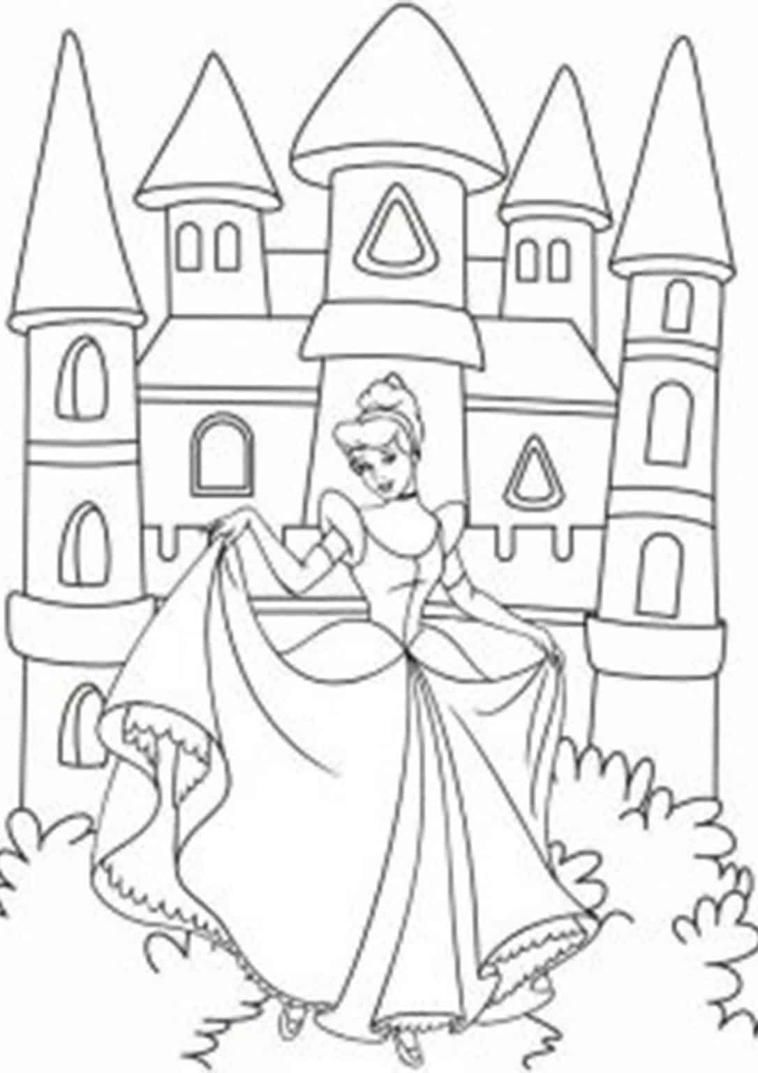Free & Easy To Print Castle Coloring Pages - Tulamama