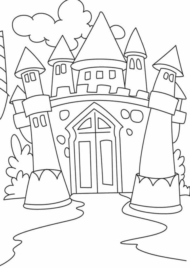 Free & Easy To Print Castle Coloring Pages - Tulamama