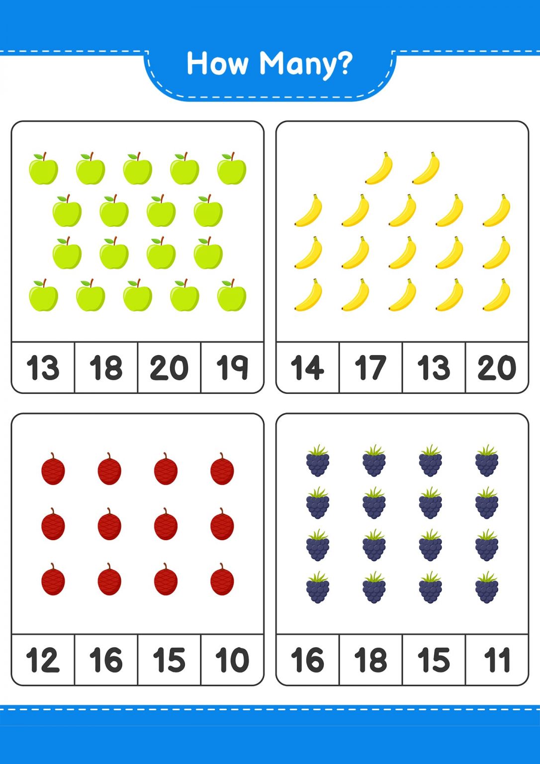 Free Printable Counting Worksheets For Kids - Tulamama