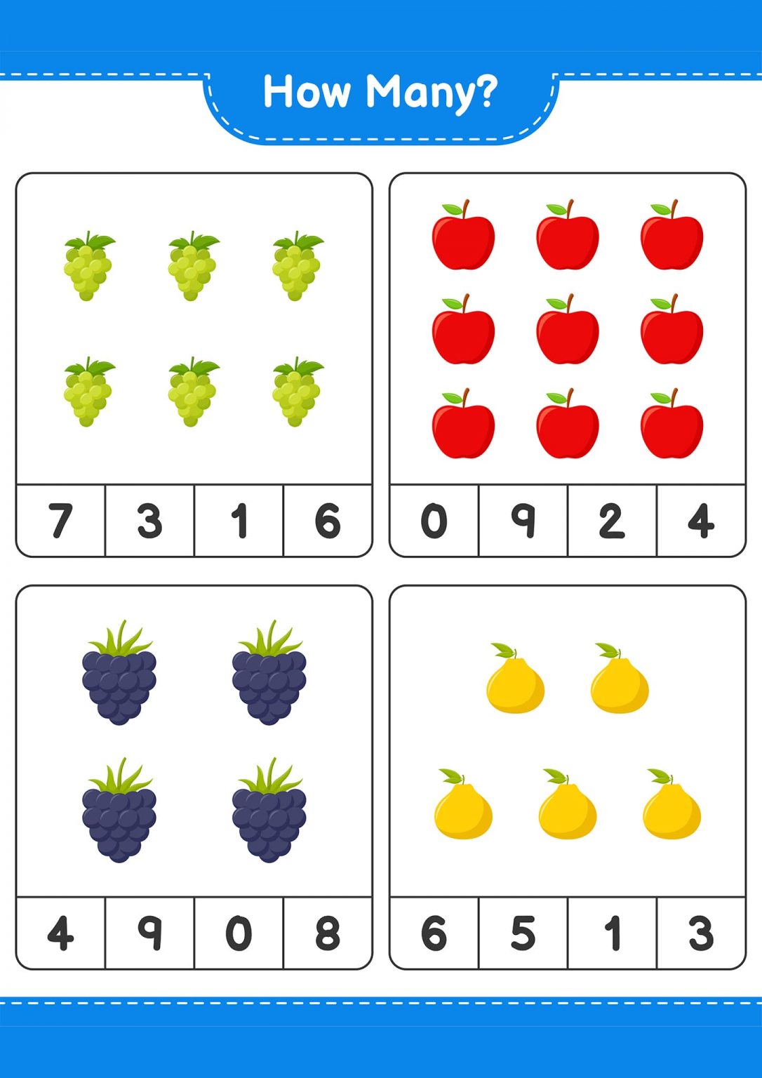 Free Printable Counting Worksheets For Kids - Tulamama