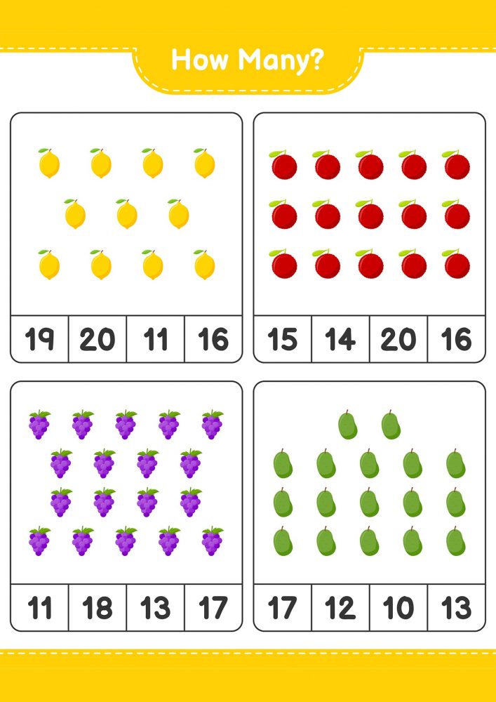Free Printable Counting Worksheets For Kids - Tulamama
