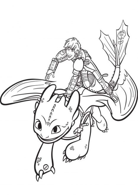 Free & Easy To Print How To Train Your Dragon Coloring Pages - Tulamama