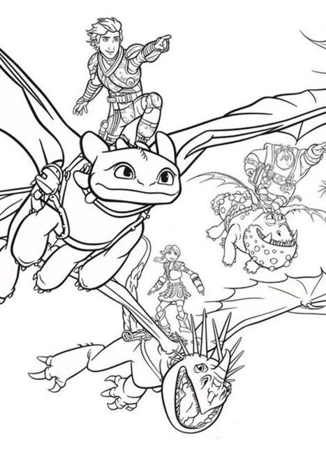 Free & Easy To Print How To Train Your Dragon Coloring Pages - Tulamama