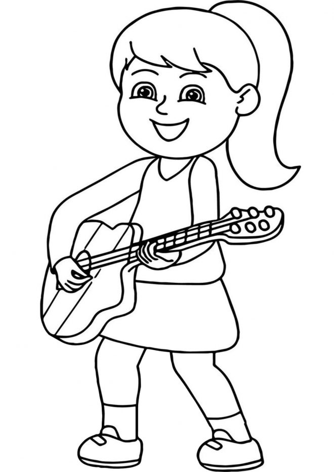 Free & Easy To Print Music Coloring Pages - Tulamama