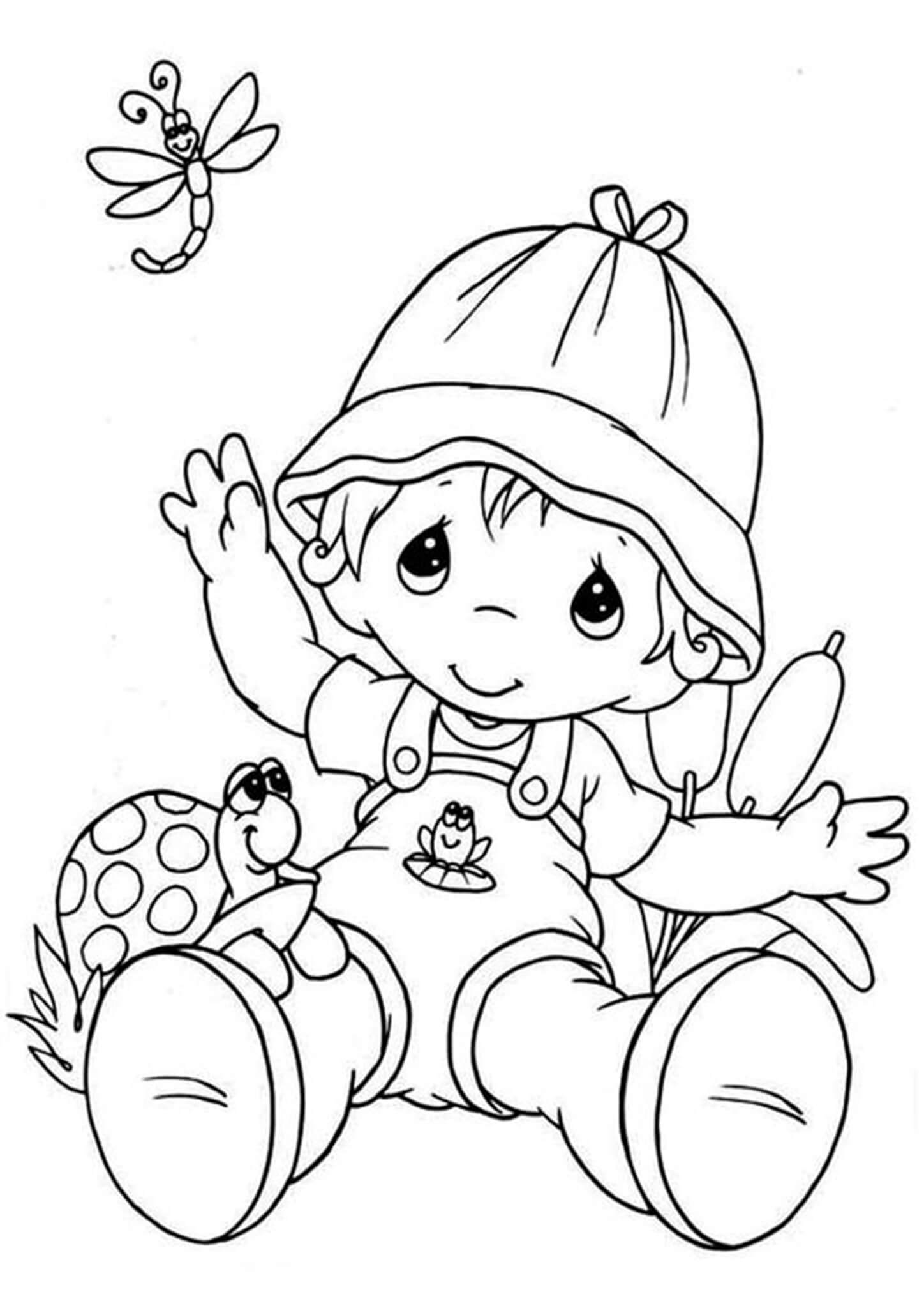 Free & Easy To Print Precious Moments Coloring Pages - Tulamama