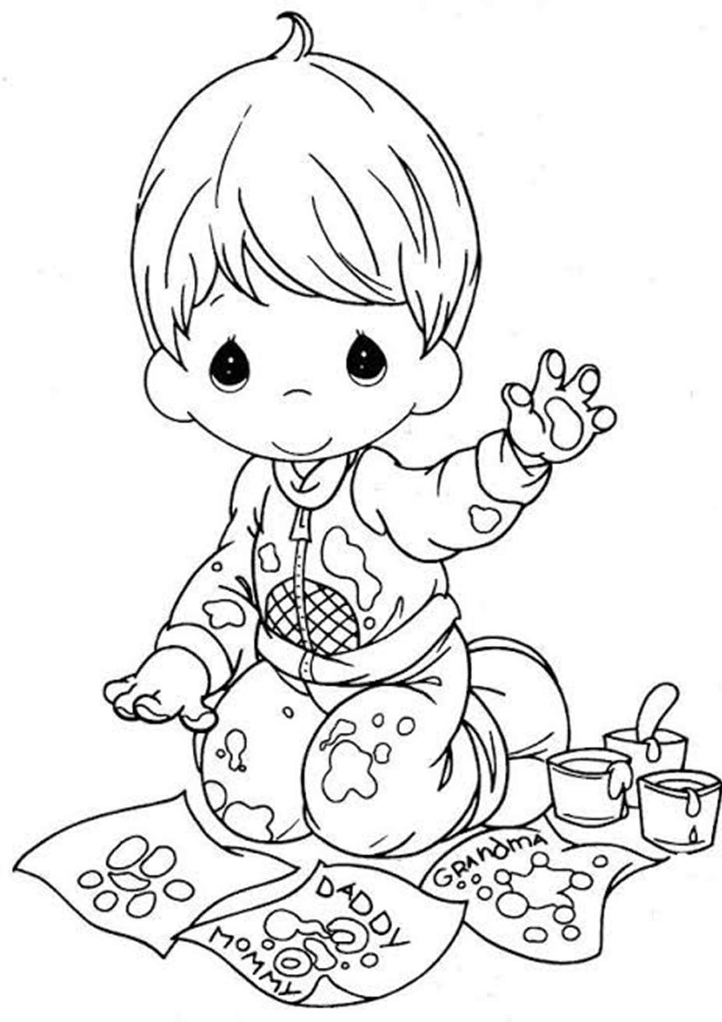 Free Easy To Print Precious Moments Coloring Pages Tulamama