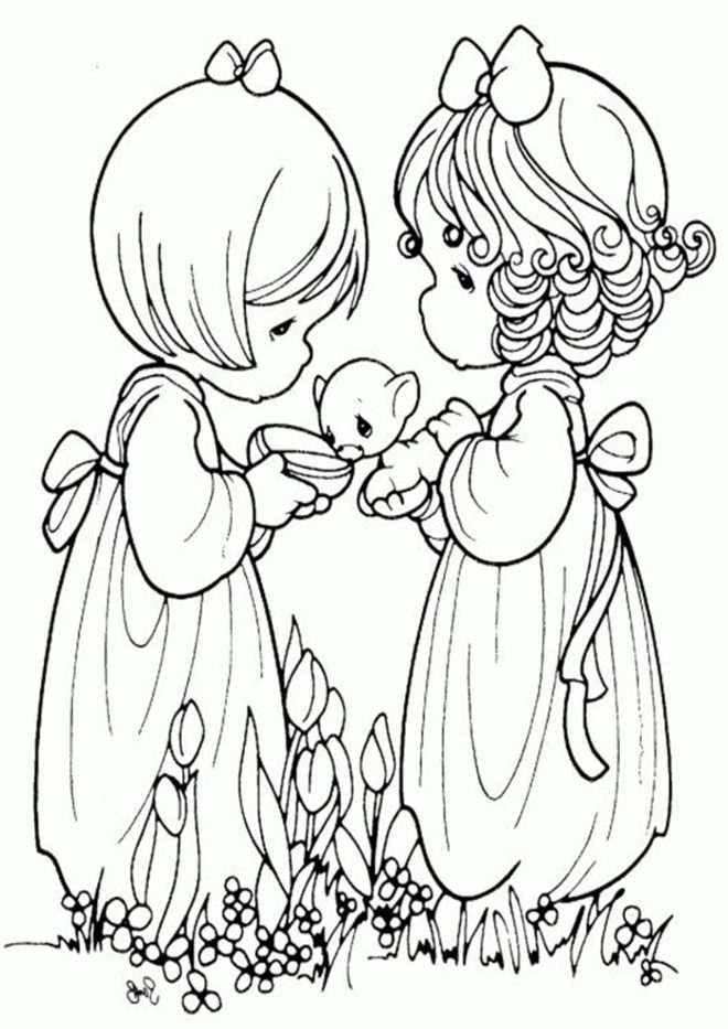 Free & Easy To Print Precious Moments Coloring Pages - Tulamama