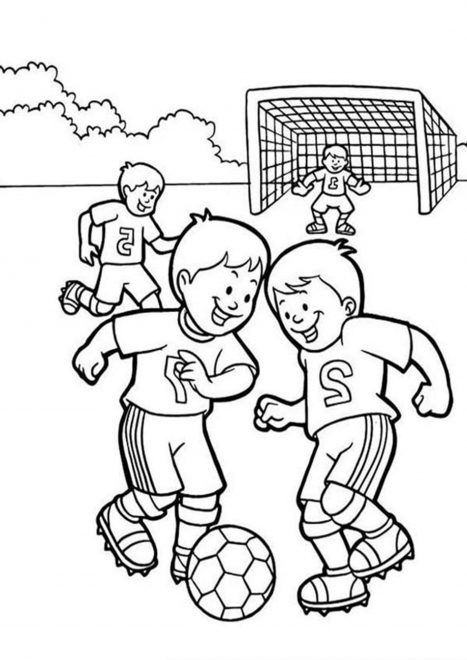 Free & Easy To Print Soccer Coloring Pages - Tulamama