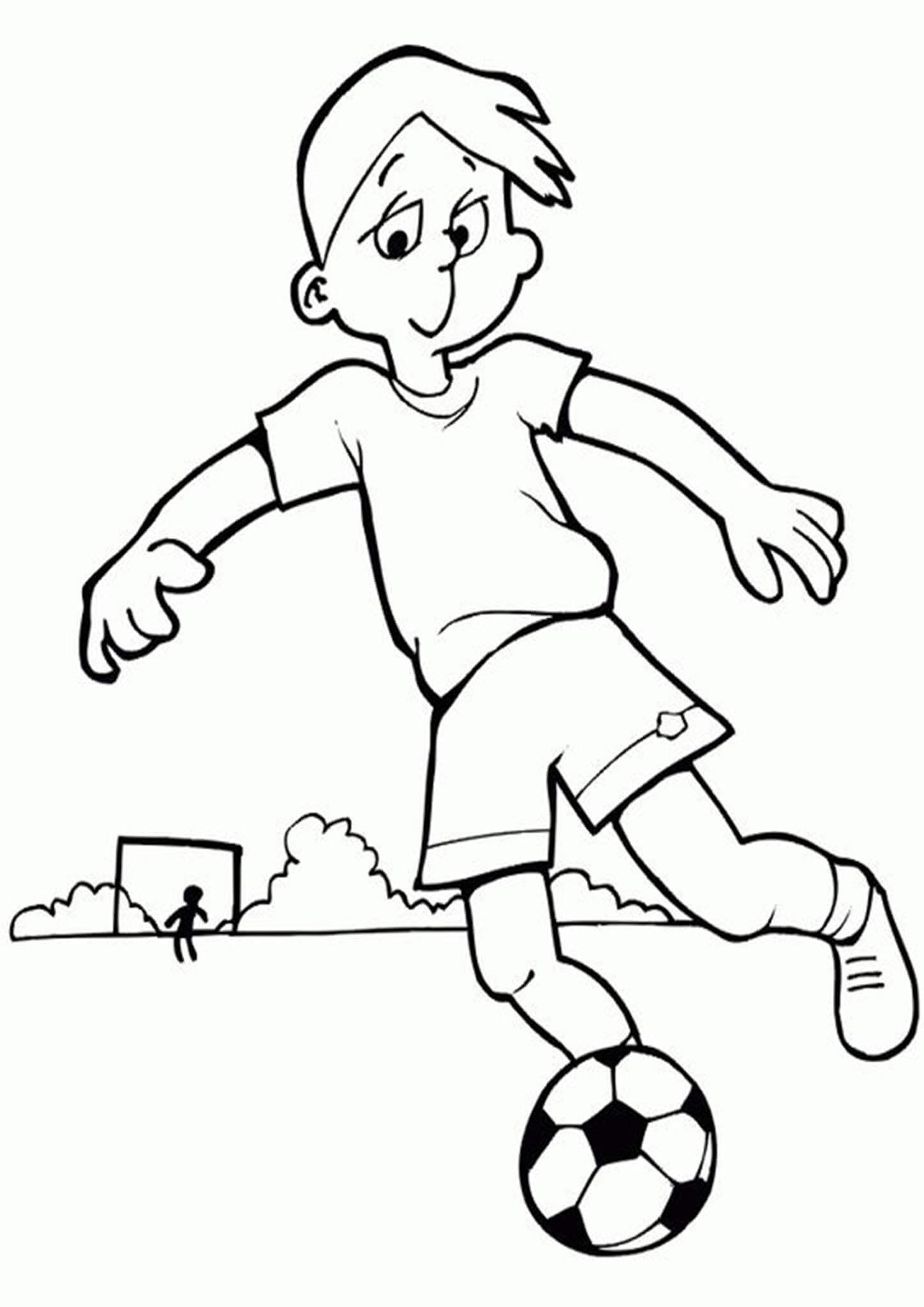 Free & Easy To Print Soccer Coloring Pages - Tulamama