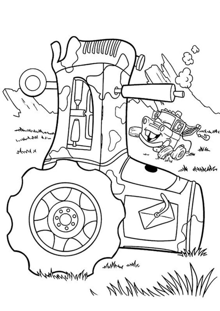 Fun Tractor coloring pages for your little one. They are free and easy to print. The collection is varied with different skill levels