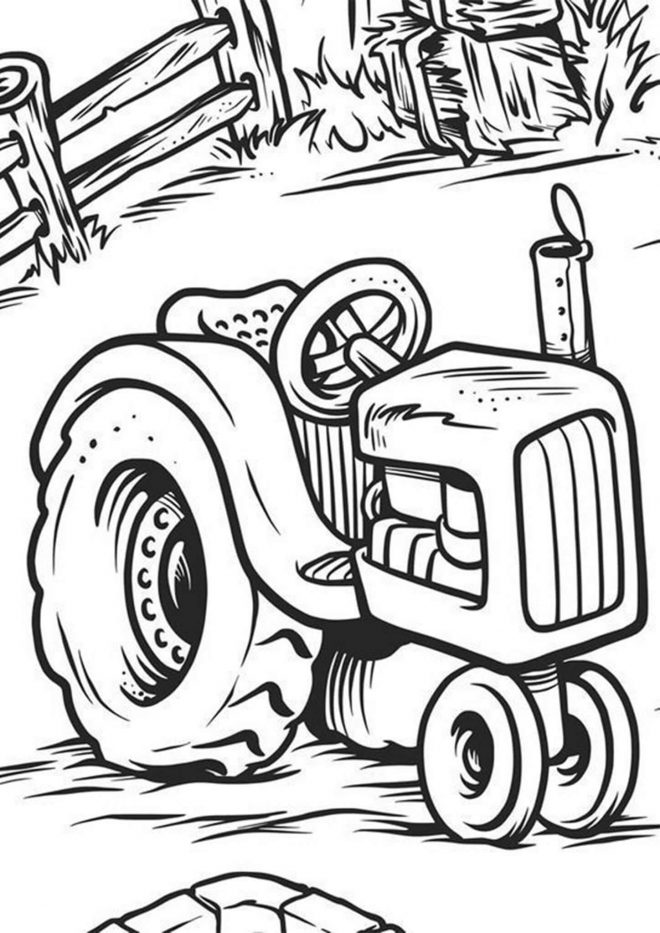 Free & Easy To Print Tractor Coloring Pages - Tulamama