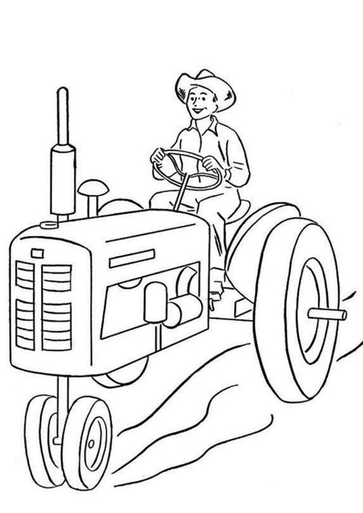 Fun Tractor coloring pages for your little one. They are free and easy to print. The collection is varied with different skill levels