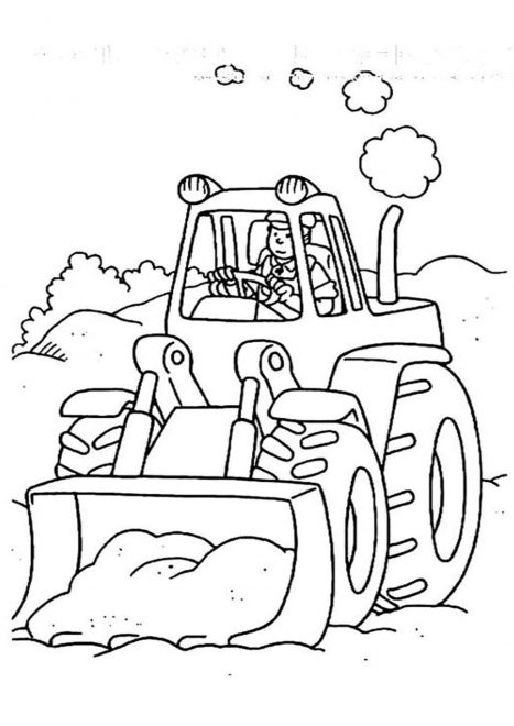 Free & Easy To Print Tractor Coloring Pages - Tulamama