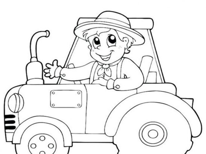 Tractor coloring page  Free Printable Coloring Pages