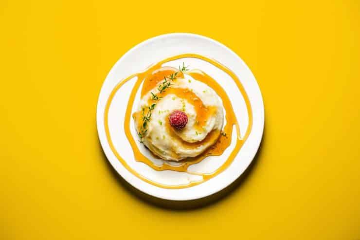 potatoes with caramel sauce