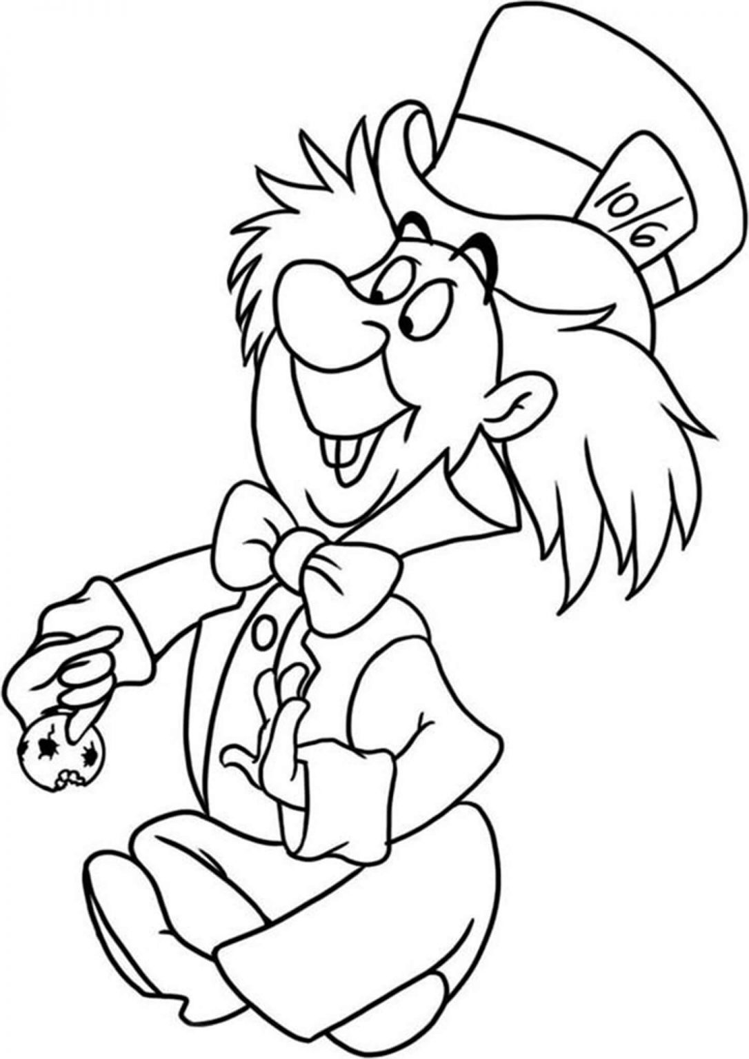 Free & Easy To Print Alice in Wonderland Coloring Pages - Tulamama