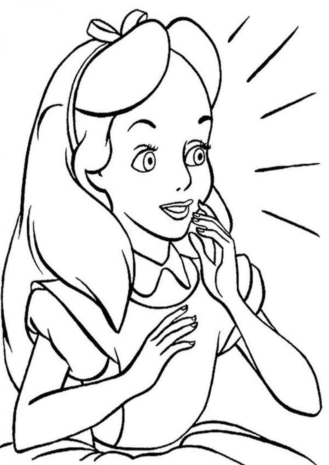 Free & Easy To Print Alice in Wonderland Coloring Pages - Tulamama