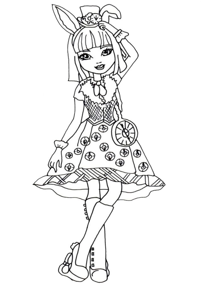 free easy to print ever after high coloring pages tulamama