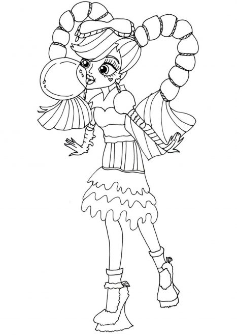 Free & Easy To Print Monster High Coloring Pages - Tulamama