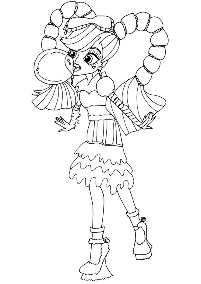 Free & Easy To Print Monster High Coloring Pages - Tulamama