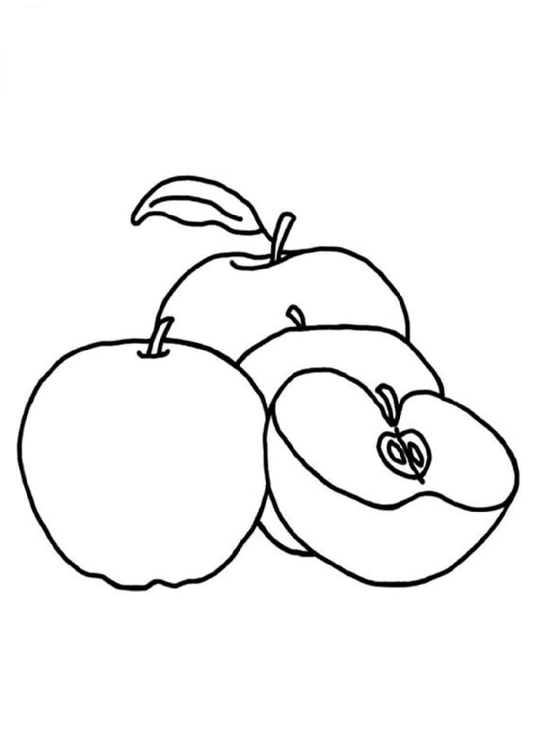 Free &Amp; Easy To Print Apple Coloring Pages - Tulamama
