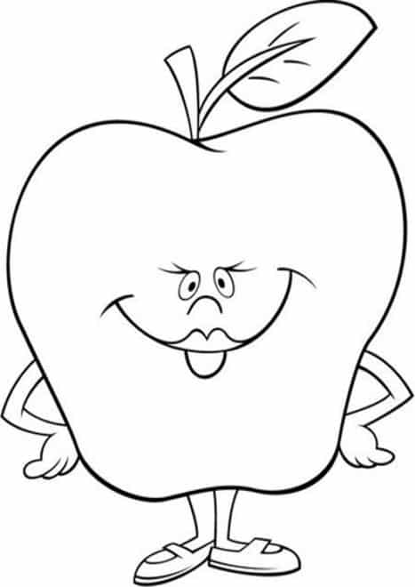 Free & Easy To Print Apple Coloring Pages - Tulamama