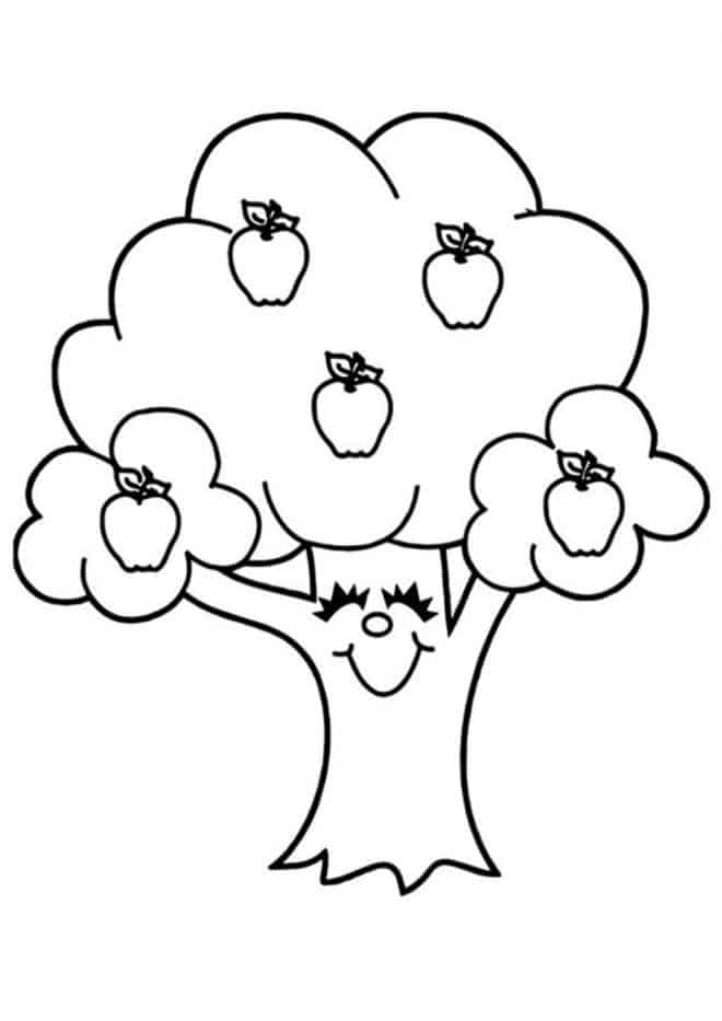 Free & Easy To Print Apple Coloring Pages - Tulamama