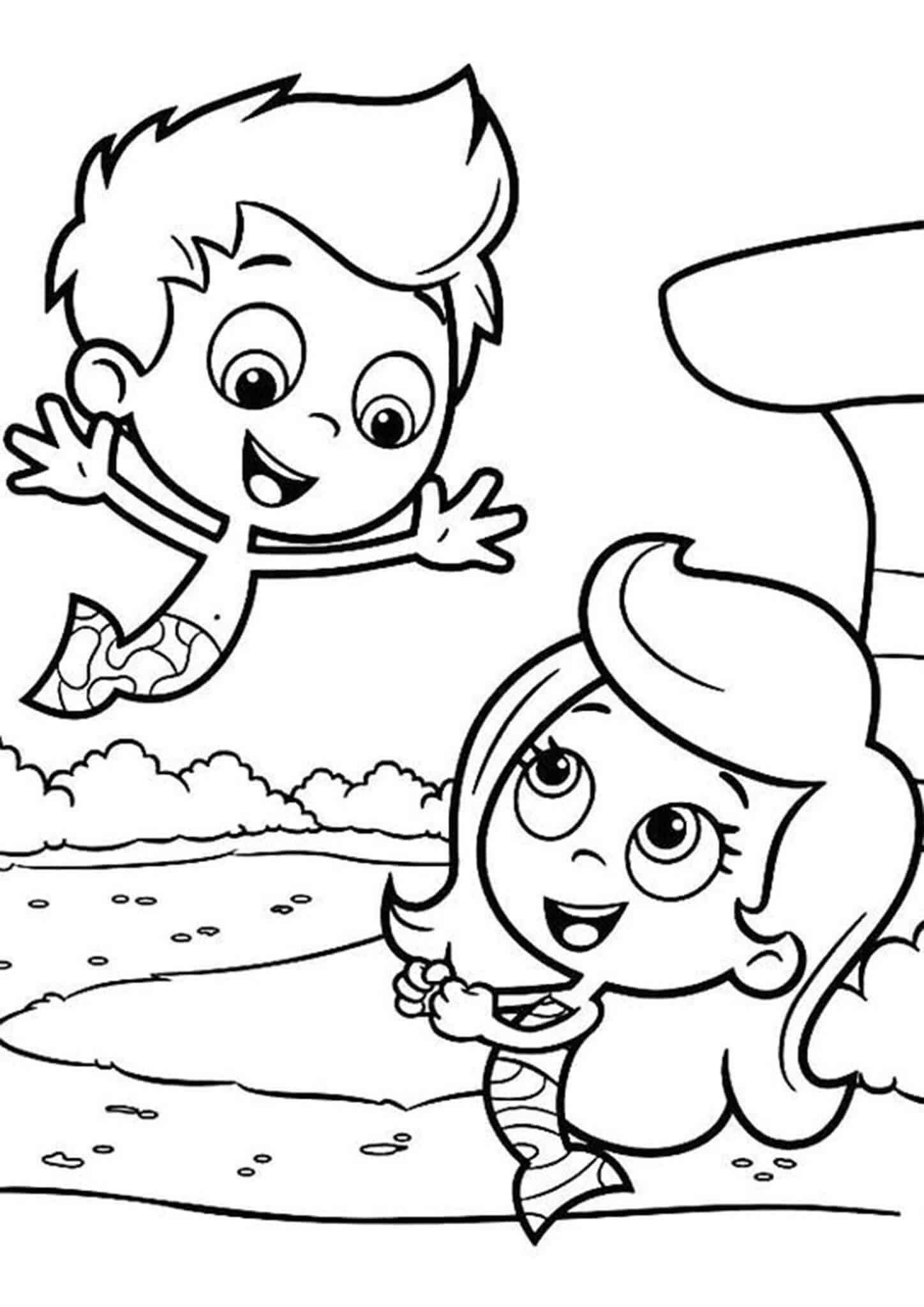 Free & Easy To Print Bubble Guppies Coloring Pages - Tulamama