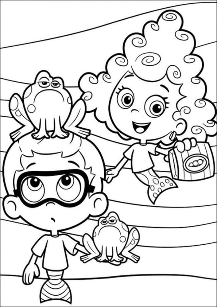 Fun Bubble Guppies coloring pages for your little one. They are free and easy to print. The collection is varied with different skill levels