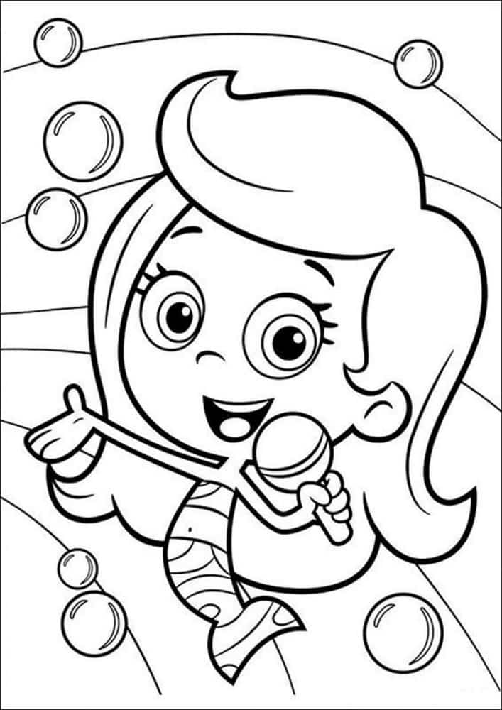 Free & Easy To Print Bubble Guppies Coloring Pages - Tulamama