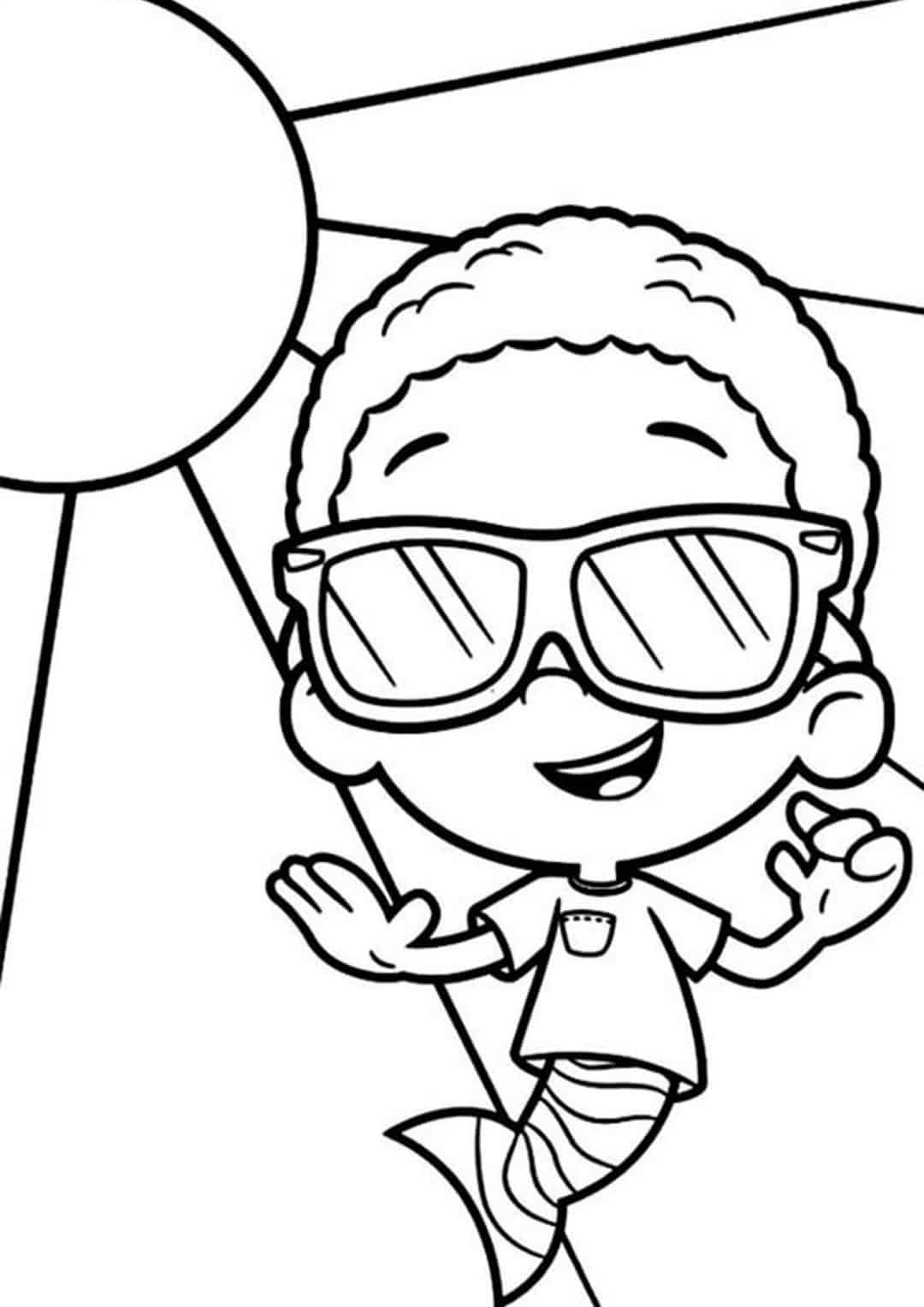 Free & Easy To Print Bubble Guppies Coloring Page from Tulamama