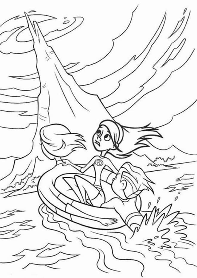 Free & Easy To Print Incredibles Coloring Pages - Tulamama