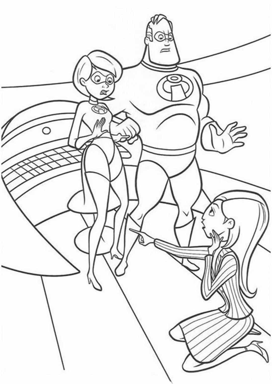 Free & Easy To Print Incredibles Coloring Pages - Tulamama