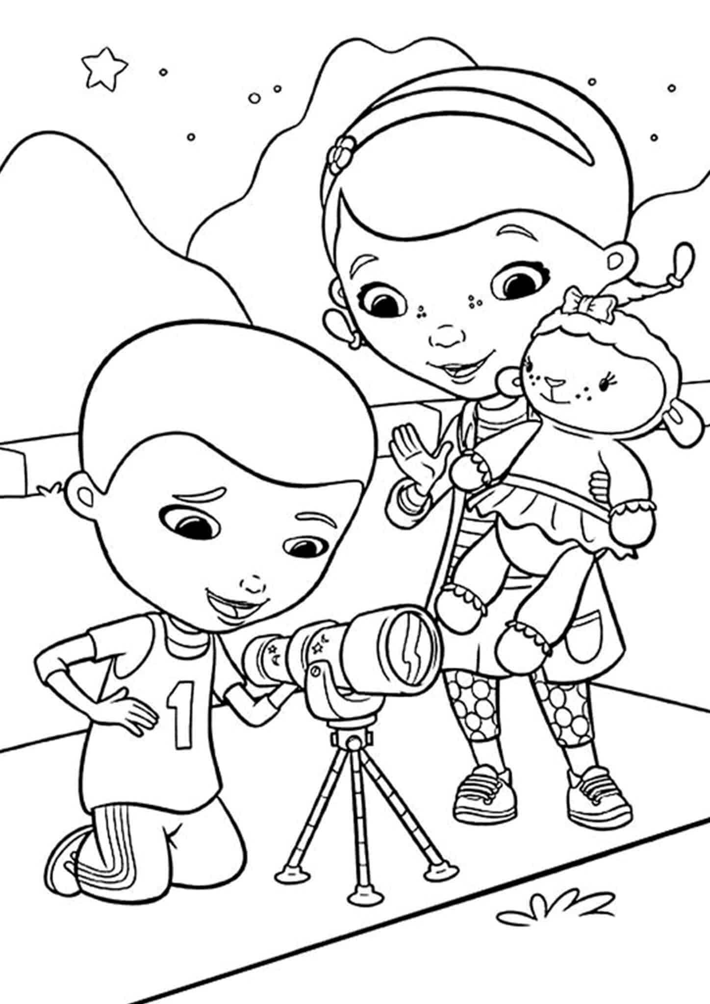 Free & Easy To Print Doc McStuffins Coloring Pages - Tulamama