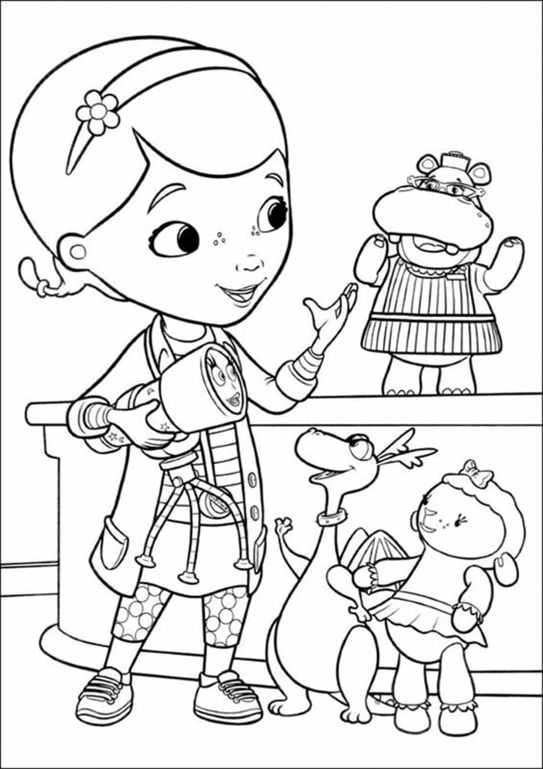 stuffy color page doc mcstuffins