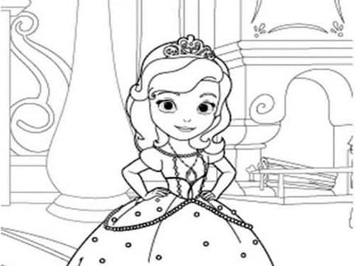 Free & Easy To Print Sofia the First Coloring Pages - Tulamama
